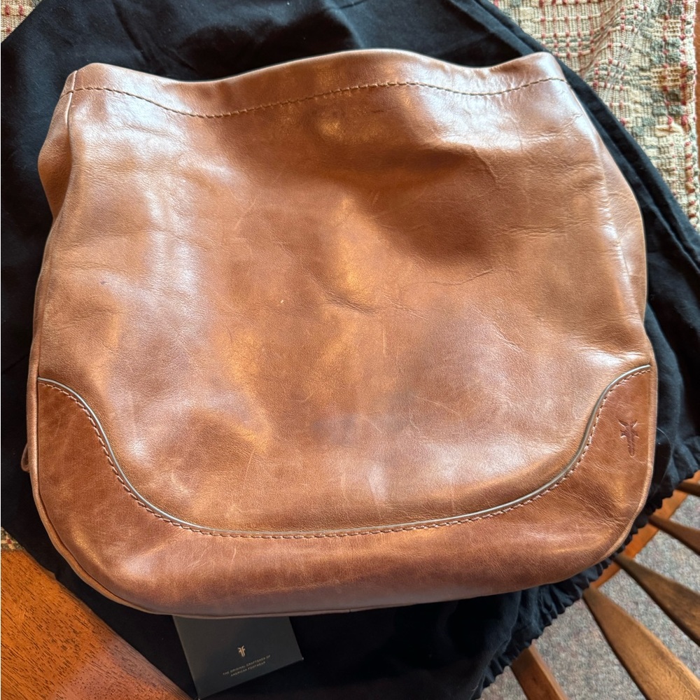 Frye Cognac Hobo Crossbody
